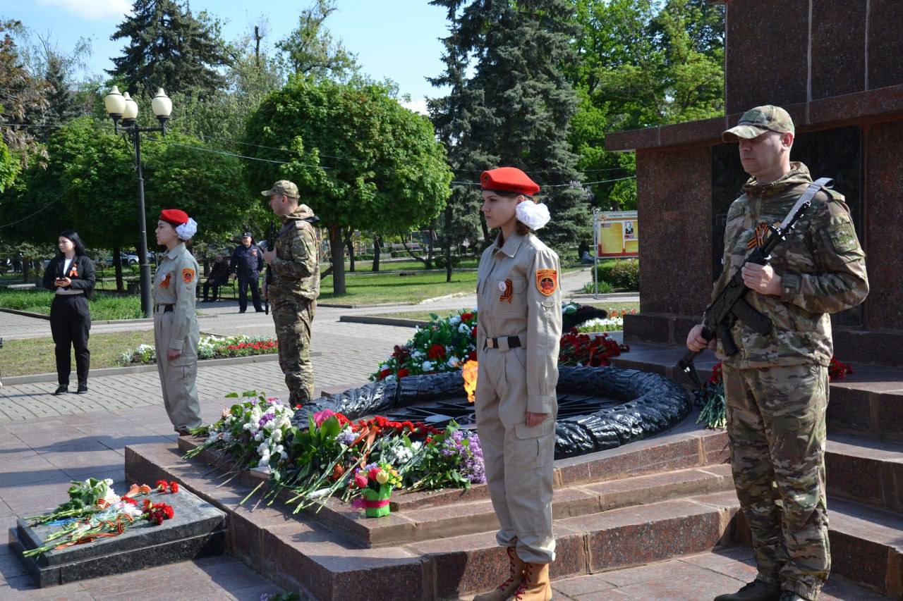 Празднование Дня Победы.